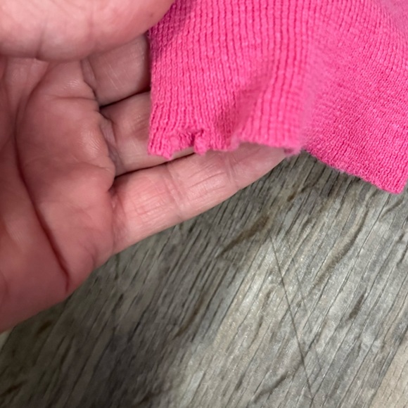 Ralph Lauren • V-Neck Chiffon Trim Linen Blend Cardigan - Picture 3 of 9